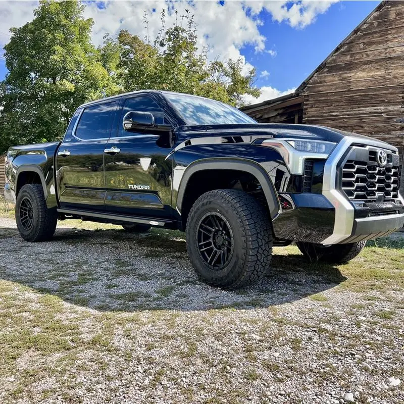 Rock Slide Engineering Passenger Side Black Steel Rock Slider For 2022-2024 Toyota Tundra 1