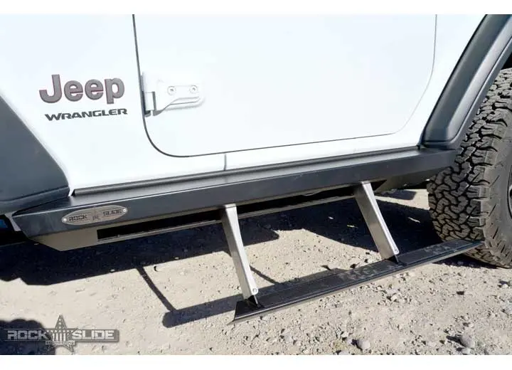 Rock Slide Engineering Passenger Side Step Slider For 2024 Jeep Wrangler Jl 2Dr 1