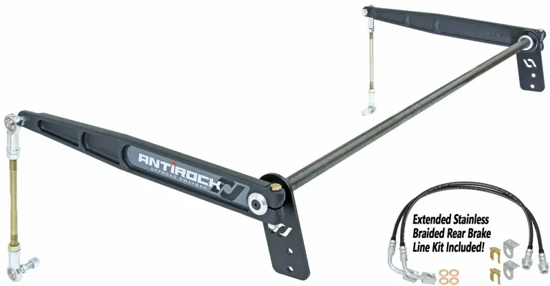 Rockjock Antirock Rear Sway Bar Kit W/ Forged Arm/Bracket For Wrangler Jk 4-Door 1