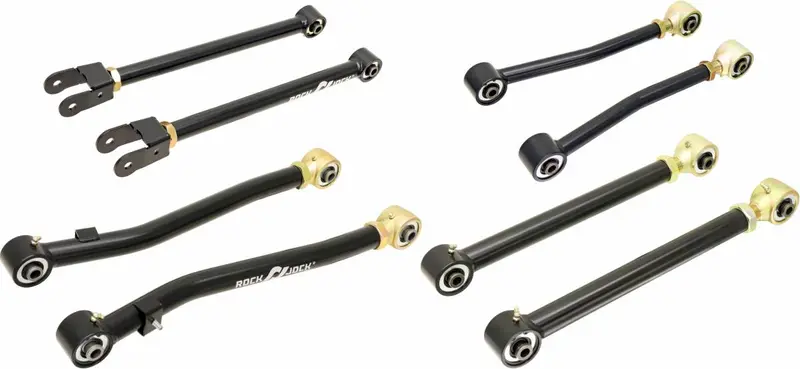 Rockjock Johnny Joint Fully Adjustable Control Arm Set For 2018-2026 Wrangler Jl 1