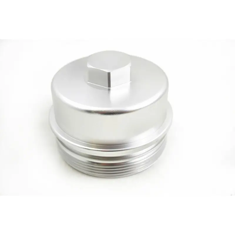Rudy's Billet Aluminum Upper Oil/Fuel Filter Cap Set For 08-10 Ford 6.4L Powerstroke 2