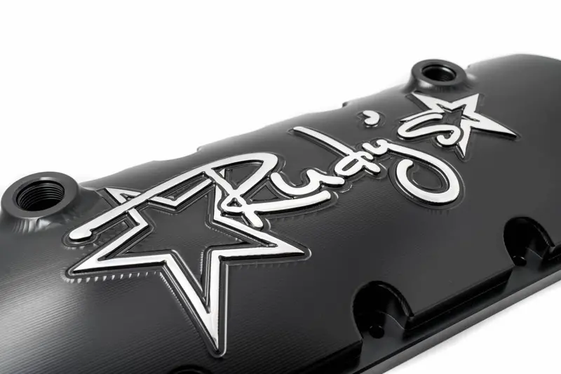 Rudy's Black Billet Aluminum Valve Cover Set For 08-10 6.4L Powerstroke 2