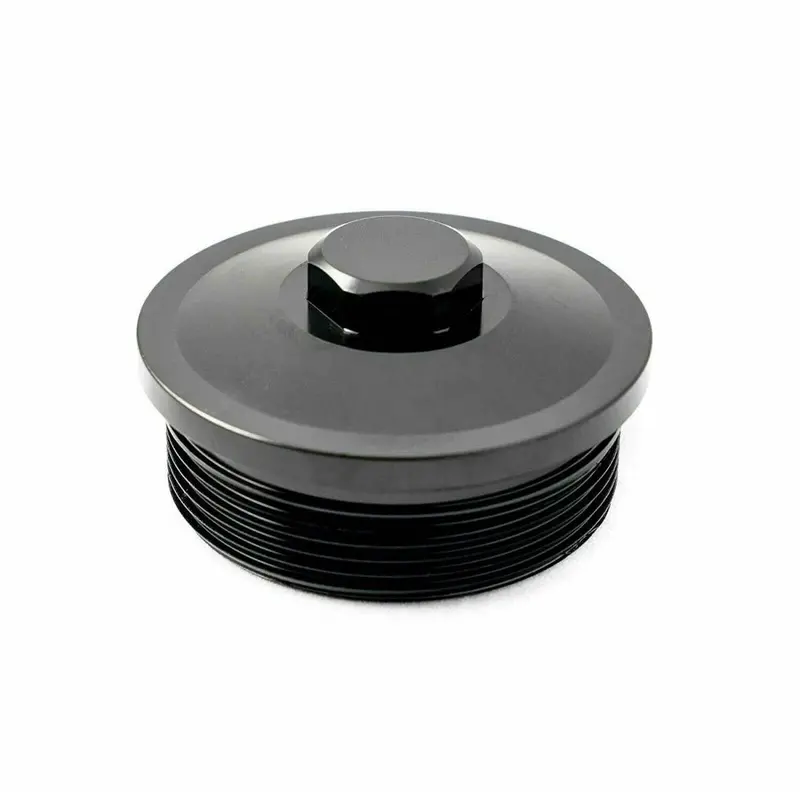 Rudy's Black Billet Fuel Filter Cap Top Engine For 2003-2007 Ford 6.0L Diesel 1