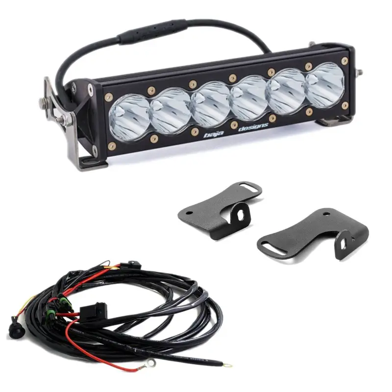 Rudy's Custom Baja Designs Onx6+ Hood Mount Light Bar Kit For 2020-2024 Polaris Rzr Pro Xp/Xp4 1
