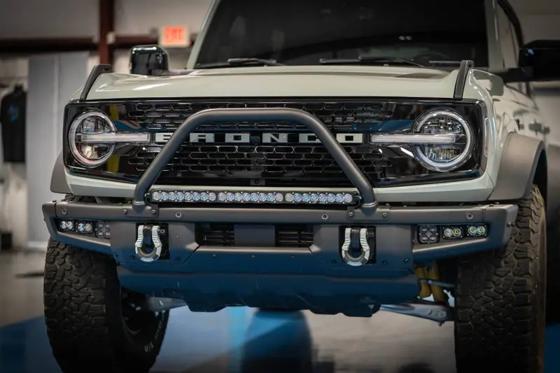 Rudy's Mounting Brackets & Baja Designs S8 Spot Light Bar Kit For 21+ Bronco W/ Steel Bumper & Upfitter 1