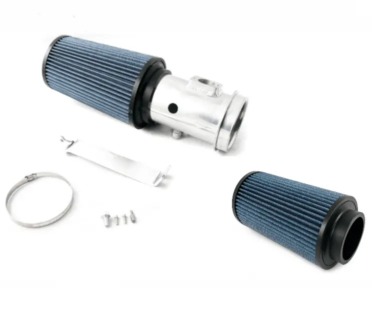 Rudy's Polished Cold Air Intake Kit Oiled Filters For 08-10 Ford 6.4 Powerstroke 1