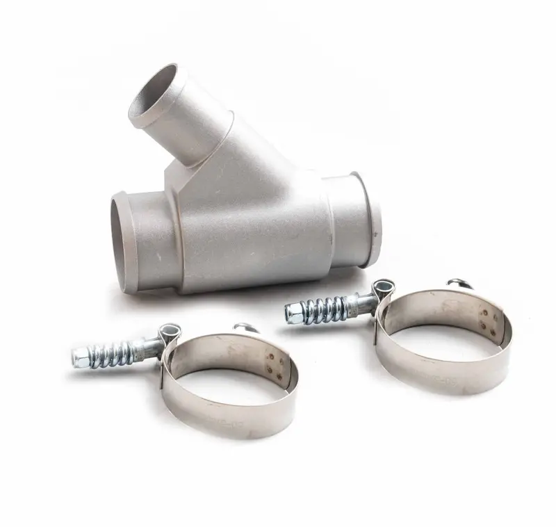 Rudy's Raw Weldless Dual Radiator Coolant Y-Pipe For 13-19 6.7 Cummins 1
