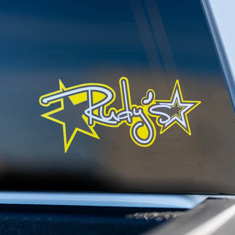 Rudy's Signature Logo Sticker 1