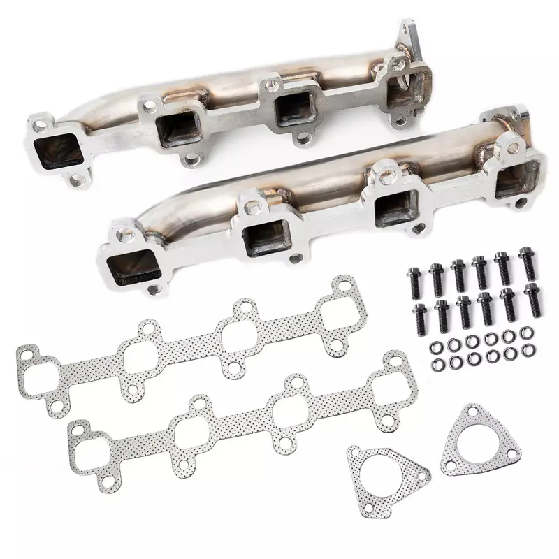 Rudy's Stainless Performance Exhaust Manifold Kit For 2001-2016 Gm 6.6L Duramax 1