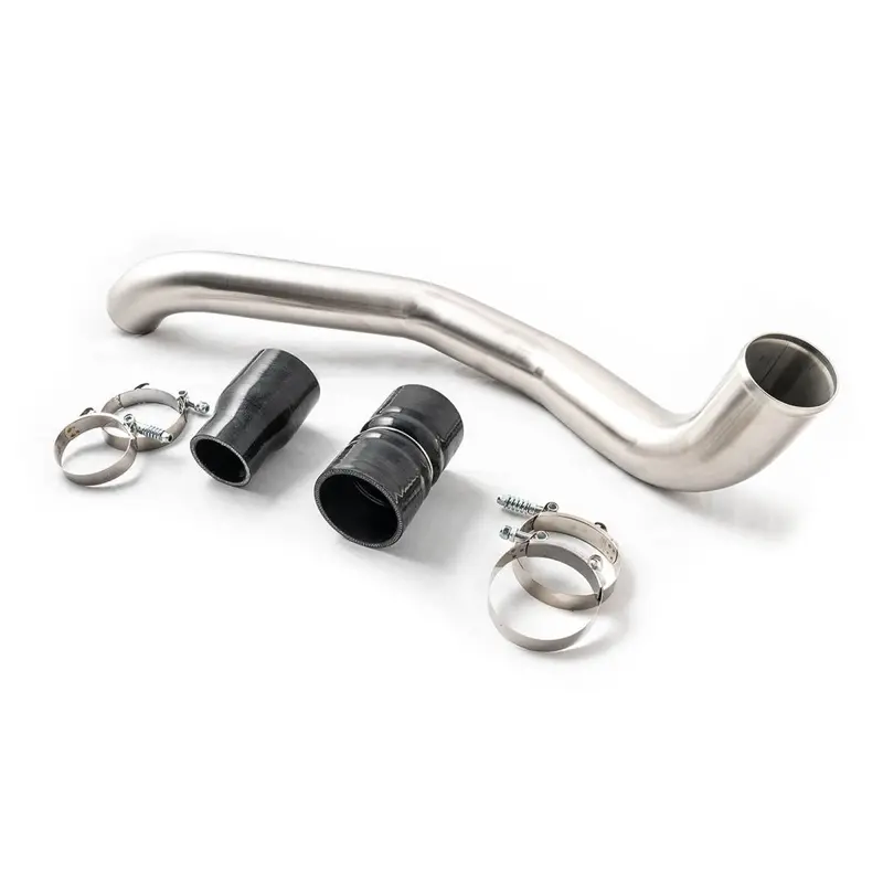 Rudy's Stainless Steel Hot Side Intercooler Pipe For 01-10 6.6L Duramax Diesel 1