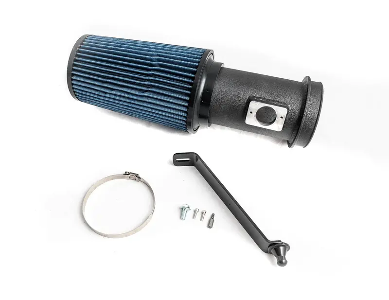 Rudy's Textured Black Cold Air Intake Kit W/ Oiled Filter For 2008-2010 Ford 6.4L Powerstroke 1