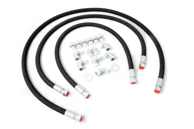 Rudy's Upgraded Heavy Duty 5/8" 1200 Psib Allison Transmission Cooler Lines & Adapters For 01-10 6.6 Duramax 1