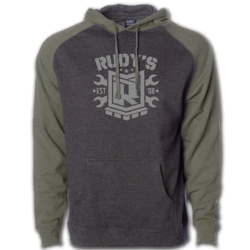 Rudy's Wrench & Shield Mens Hoodie 1