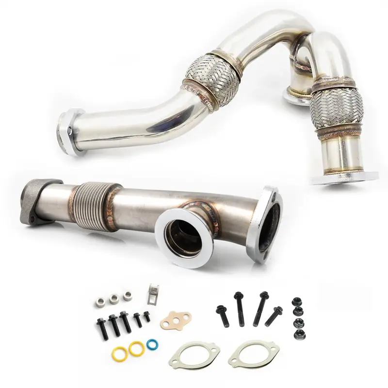 Rudy's Y-Pipe & Passenger Side Up Pipe For 2004.5-2007 Ford 6.0L Powerstroke 1