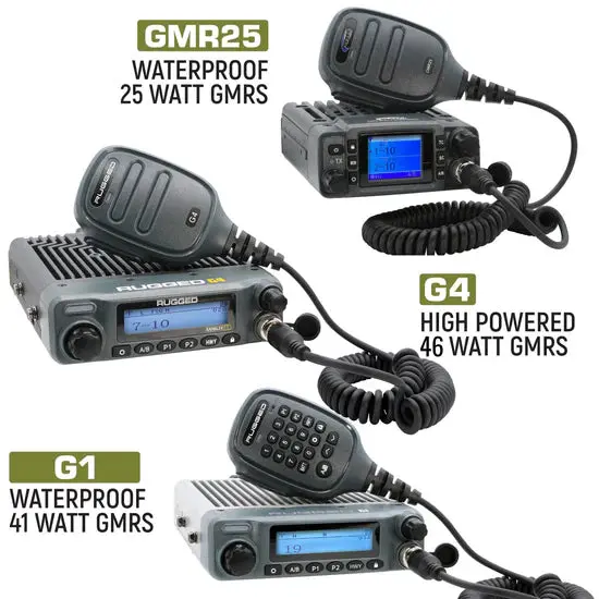 Rugged Radios 41 Watt - G1 Waterproof Two-Way Gmrs Mobile Radio Kit For 2007-2021 Toyota Tundra 1