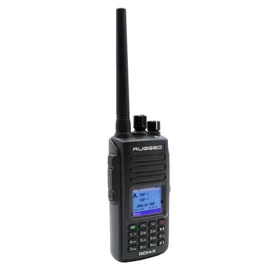 Rugged Radios Black Waterproof Rdh-X Handheld Radio - Digital And Analog 1