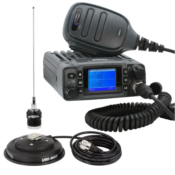 Rugged Radios Gmr25 Waterproof Gmrs Radio Kit W/ Antenna - Long-Range, Ip67, Dual Watch Mode 1