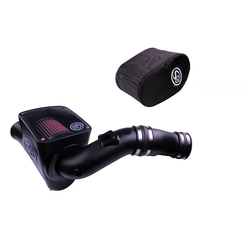 S&B Cold Air Intake With Oiled Filter And Filter Wrap For 2003-2007 Ford F-250 F-350 F-450 F-550 6.0L V8 Powerstroke Diesel 1