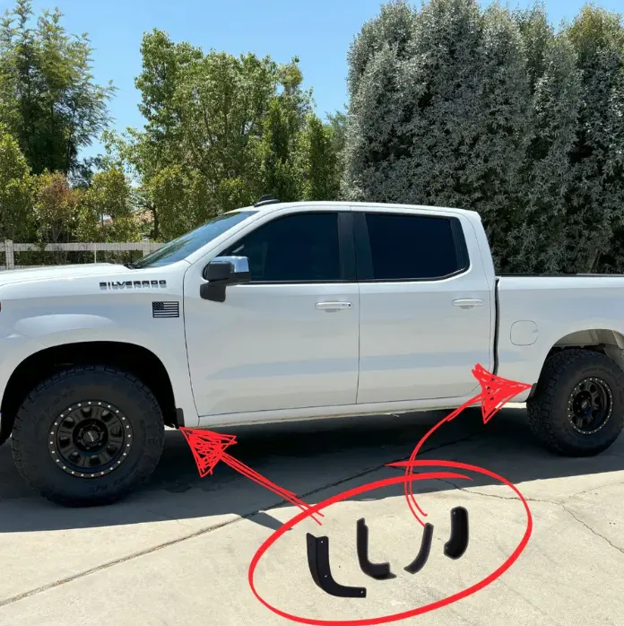 S&B Mud Flap Delete For 2019-2024 Chevrolet Silverado 1500 2