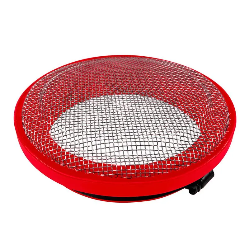 S&B Turbo Screen 4.0 Inch Red Stainless Steel Mesh W/Stainless Steel Clamp 77-3003 1