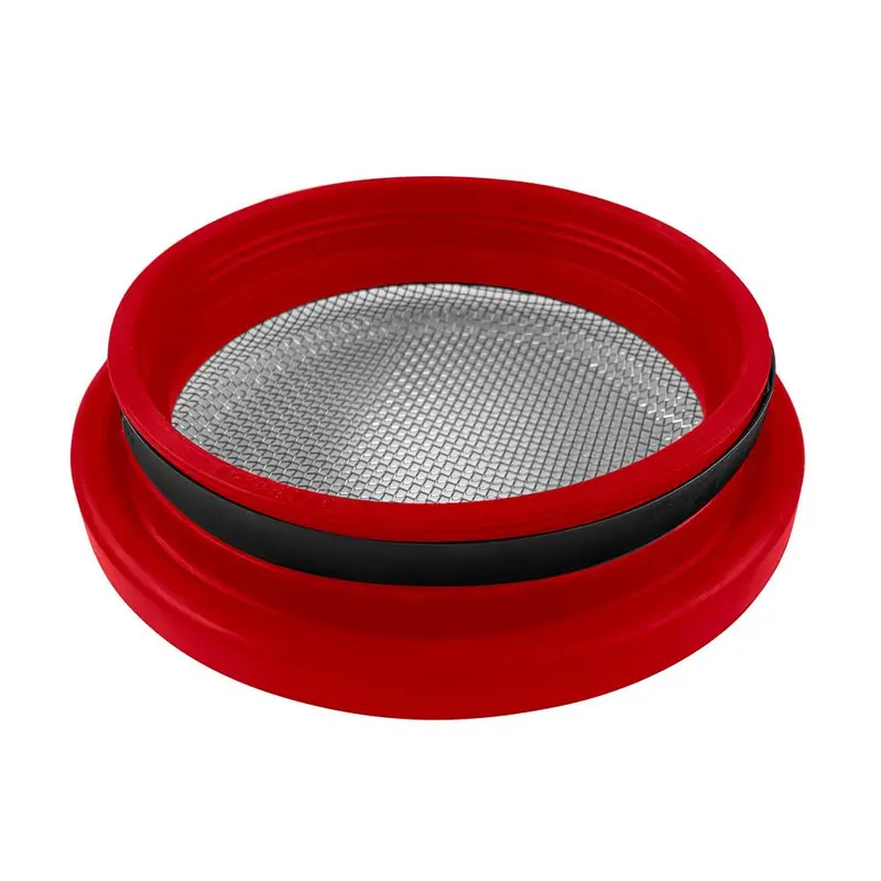 S&B Turbo Screen 4.0 Inch Red Stainless Steel Mesh W/Stainless Steel Clamp 77-3003 2
