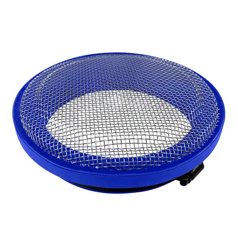 S&B Turbo Screen 5.0 Inch Blue Stainless Steel Mesh W/Stainless Steel Clamp 77-3010 1