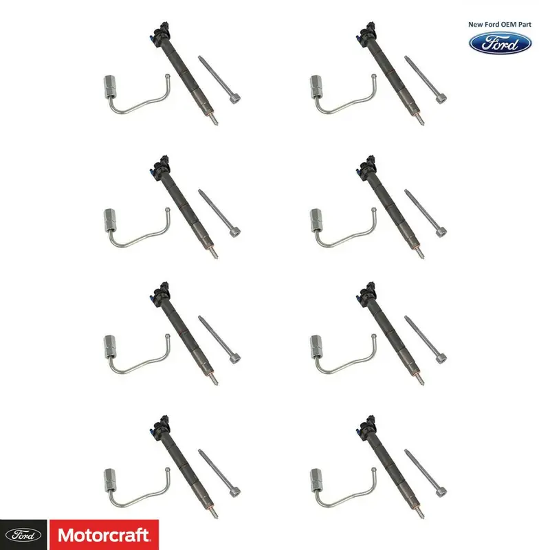 Set Of 8 Oem Motorcraft Fuel Injectors For 11-19 6.7 Powerstroke 1