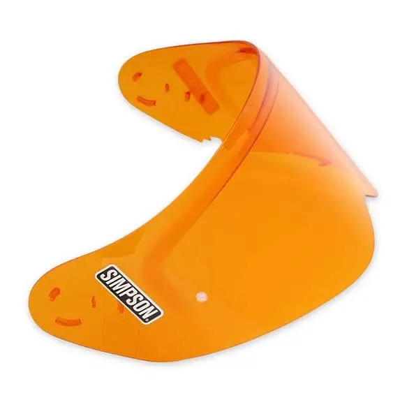 Simpson Motorcycle Ghost/Speed Bandit Helmet Optional Shield - Amber 1