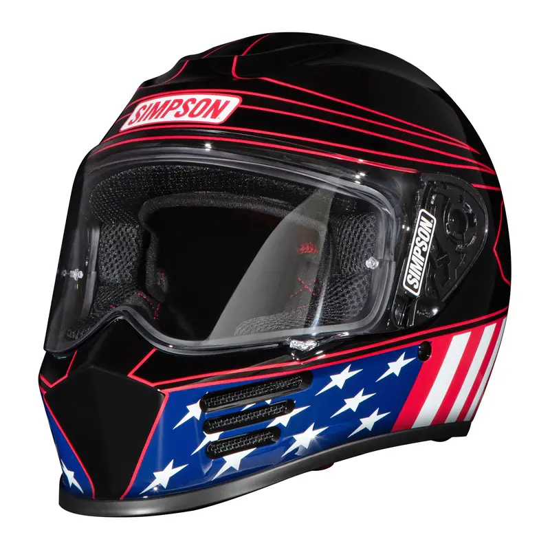 Simpson Motorcycle Speed Bandit Full Face Helmet Americana Classic 2Xl 1