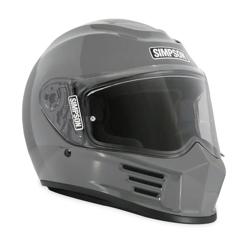 Simpson Motorcycle Speed Bandit Full Face Helmet Armor Gray Xl 2