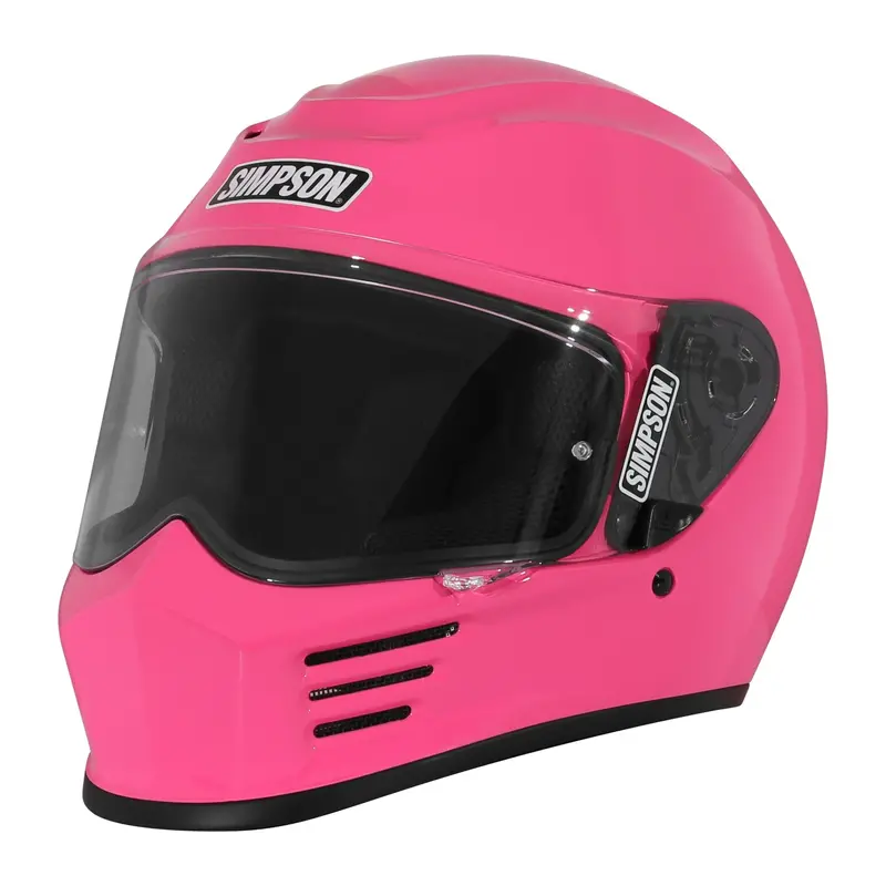 Simpson Motorcycle Speed Bandit Full Face Helmet Barb Hot Pink Xl 1