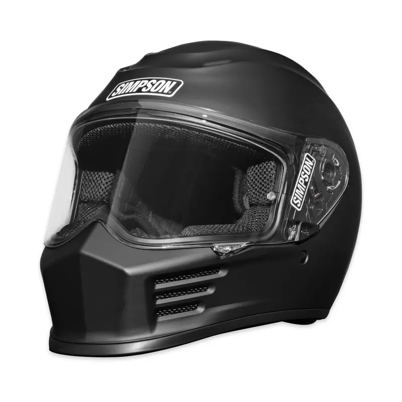 Simpson Motorcycle Speed Bandit Full Face Helmet Matte Black Xl 1