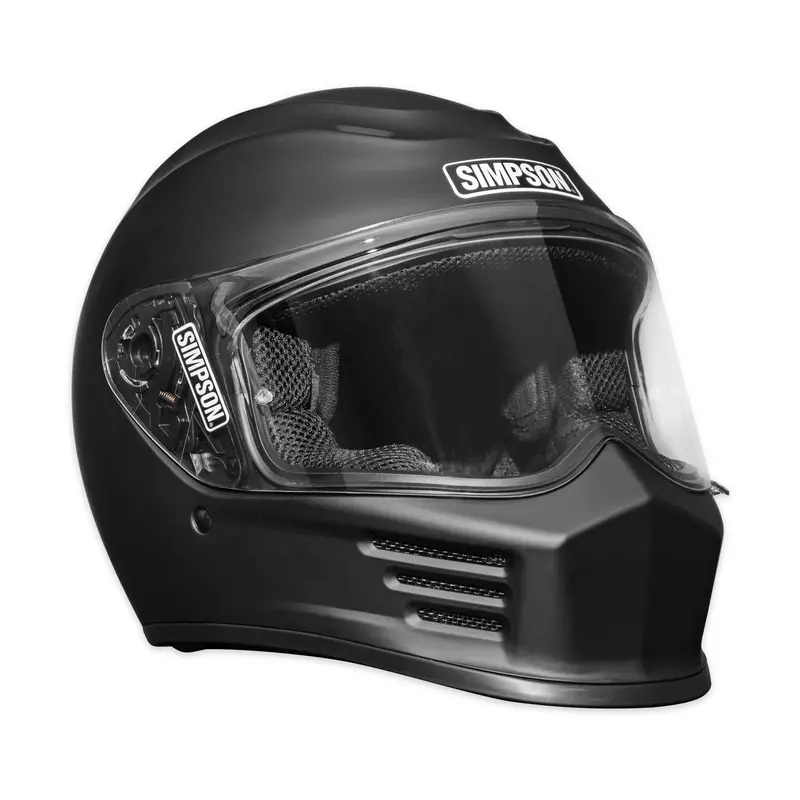 Simpson Motorcycle Speed Bandit Full Face Helmet Matte Black Xl 2