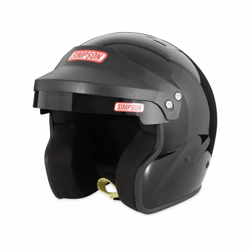 Simpson Racing Cruiser 2.0 Motorcycle/Race Helmet Black- Large - Dot/Snell 1