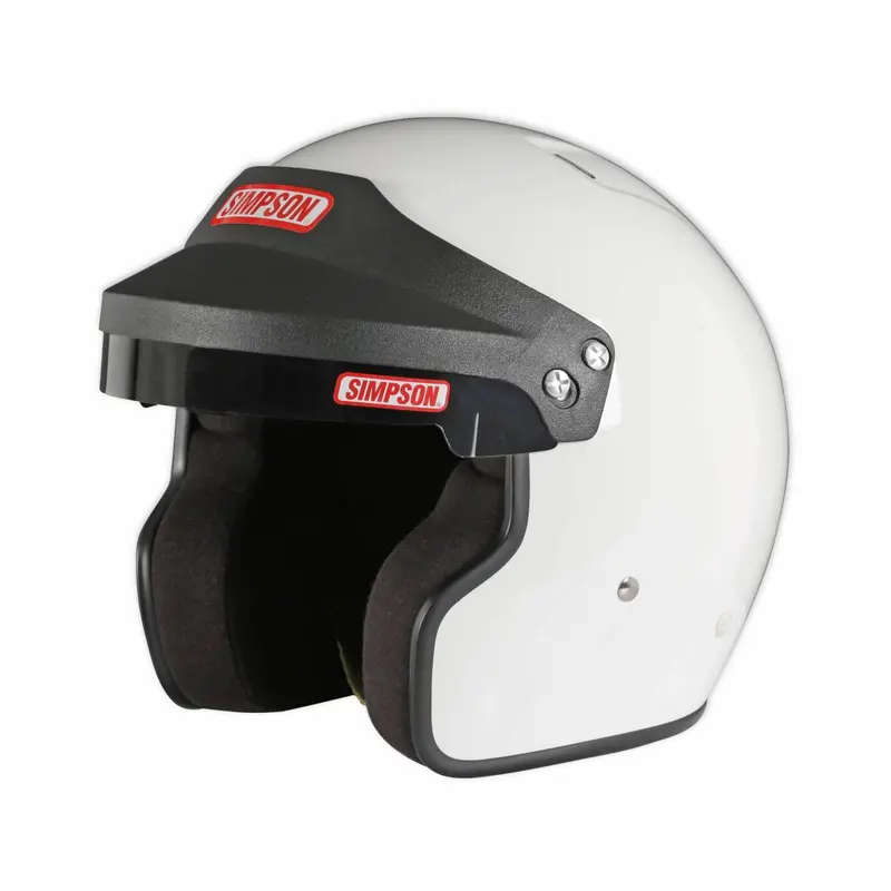 Simpson Racing Cruiser 2.0 Motorcycle/Race Helmet White - Medium - Dot/Snell 1