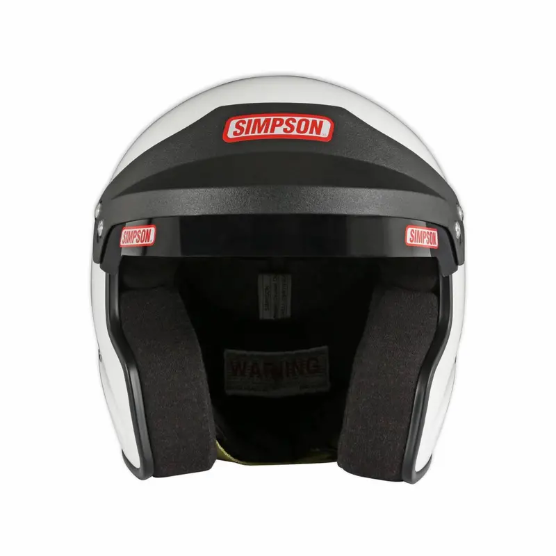 Simpson Racing Cruiser 2.0 Motorcycle/Race Helmet White - Medium - Dot/Snell 2