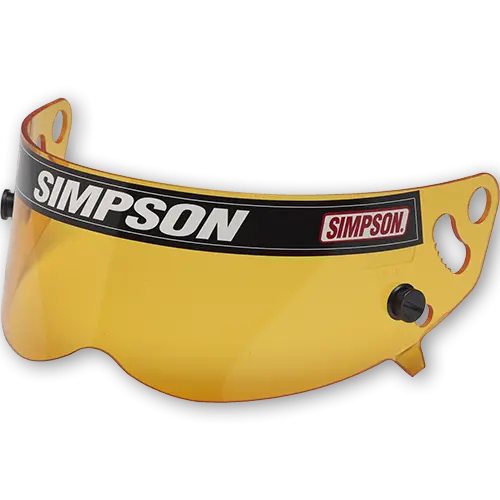 Simpson Racing Helmet Replacement Shields - Amber - Bandit, Super/ Drag Bandit 1