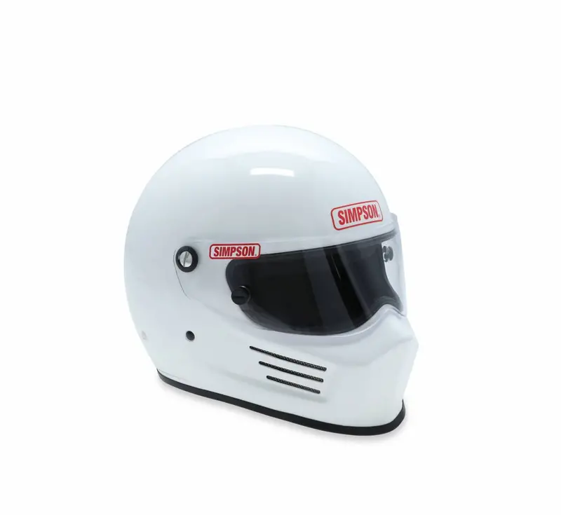 Simpson Racing Sa2020 Bandit Auto Racing Helmet - Aerodynamic - Large - White 2