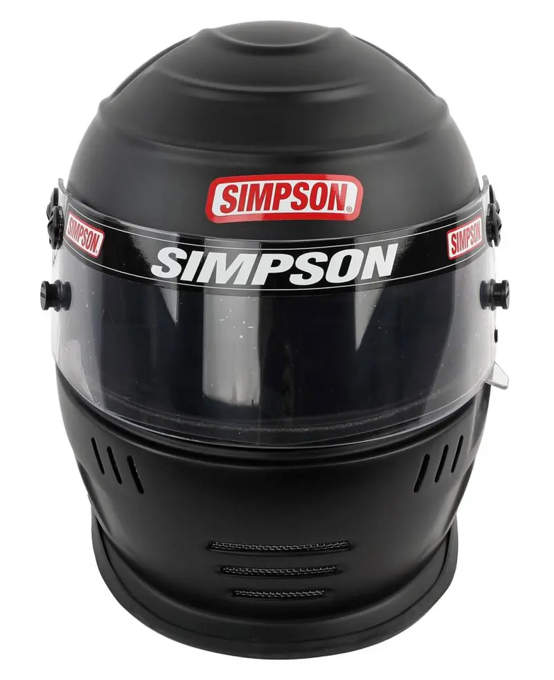 Simpson Racing Speedway Shark Racing Helmet Matte Black - 7 5/8 - Dot/Snell 2