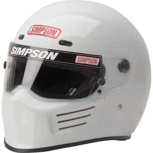 Simpson Racing Super Bandit Motorcycle/Race Helmet White - Xs - Dot/Snell 1
