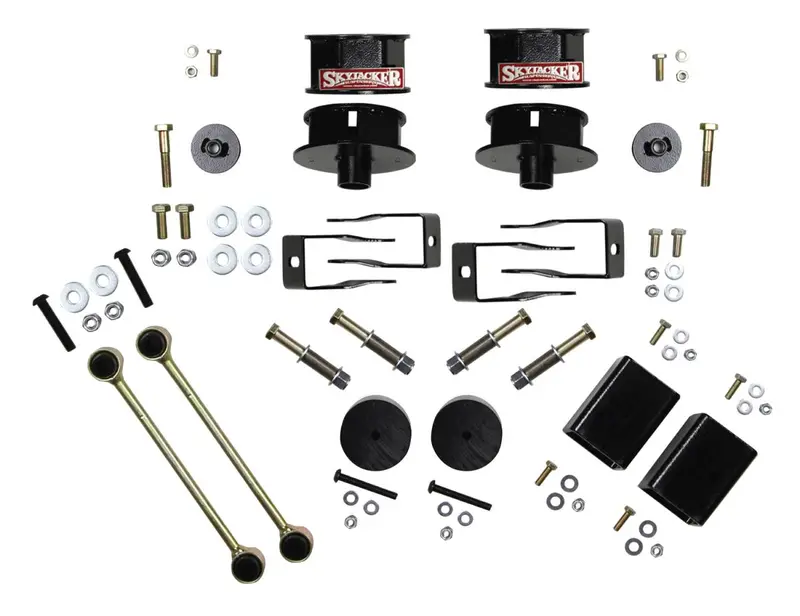 Skyjacker 2.5" Front Metal Spacer Kit With Shock Extension Brackets For 18-20 Jeep Wrangler Jl 1