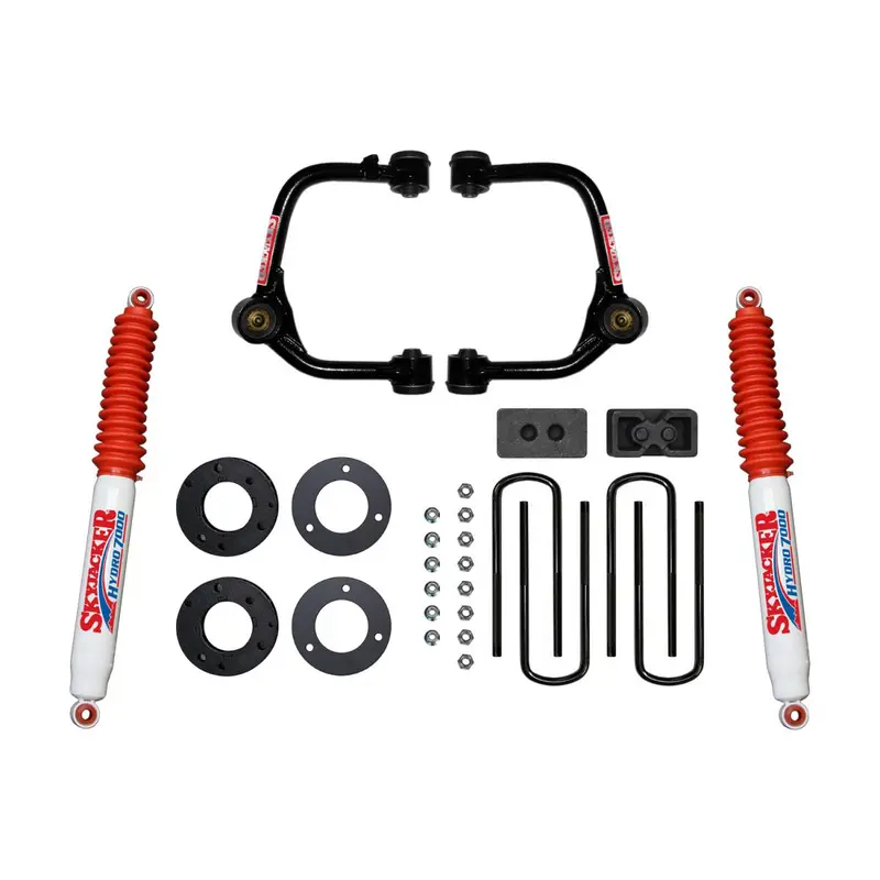 Skyjacker 3" Lift W/ Front Upper Control Arms & Rear Hydro 7000 Shocks For 2021 F150 4Wd 1