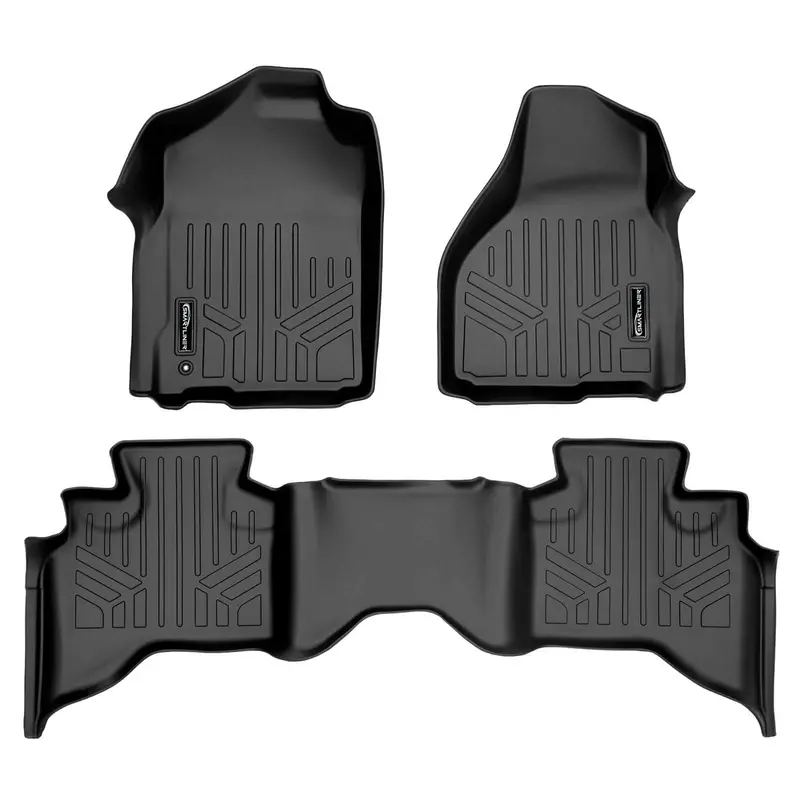 Smart Trim™ Custom Fit Floor Liners For 2009-2012 Dodge Ram 1500 Quad Cab (2 Smaller Rear Doors) 1