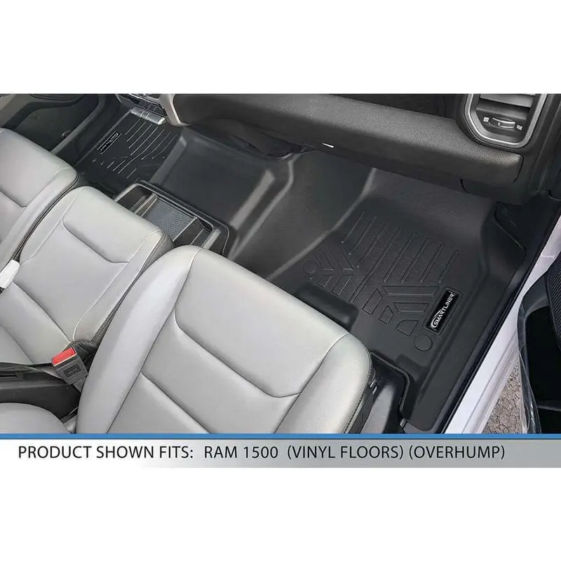 Smartcoverage™ Custom Fit Floor Liners For 2019 - 2024 Ram 1500 Crew Cab Vinyl Floor With 1St Row Bench Seat 3