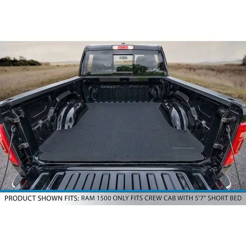 Smartcoverage™ Custom Fit Floor Liners For 2019 - 2024 Ram 1500 Crew Cab Vinyl Floor With 1St Row Bench Seat 4