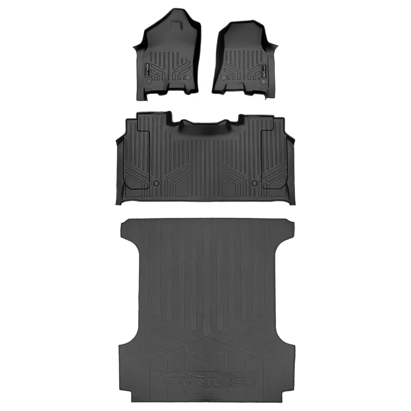 Smartcoverage™ Custom Fit Floor Liners For 2019 - 2024 Ram 1500 Crew Cab With Rear Underseat Storage Box 6