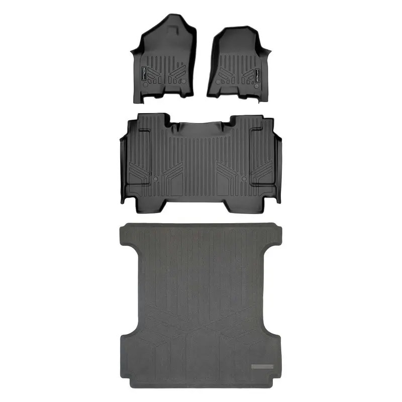 Smartcoverage™ Custom Fit Floor Liners For 2019-2024 Ram 1500 Crew Cab Without Rear Underseat Storage Box 2