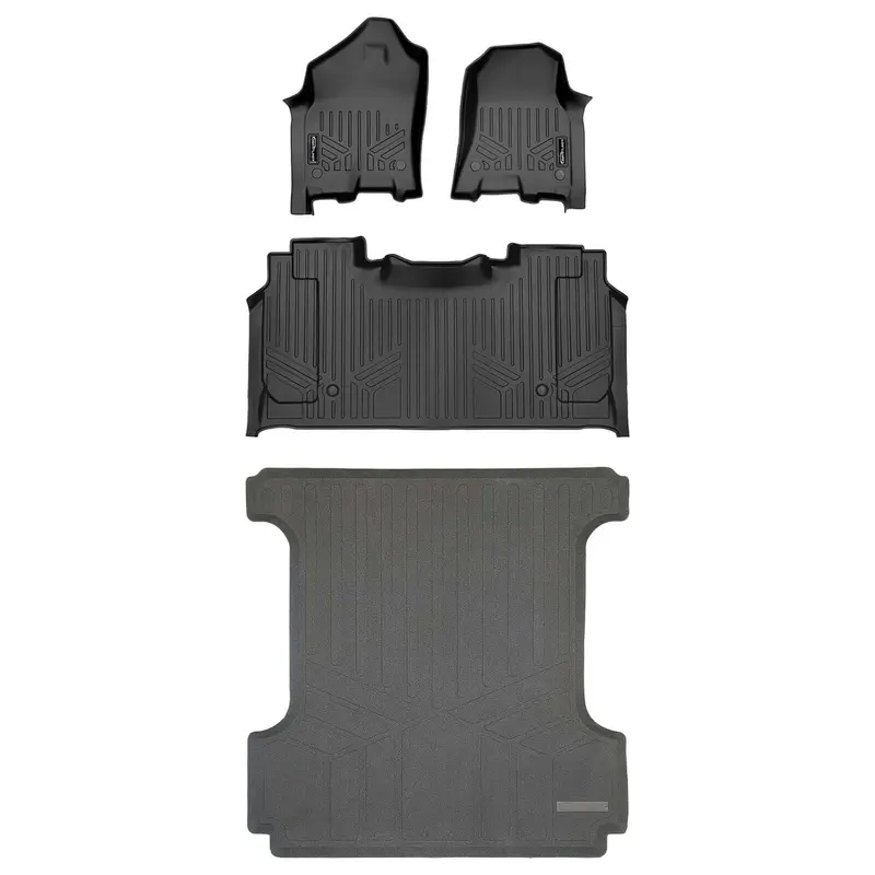 Smartcoverage™ Custom Fit Floor Liners For 2019-2024 Ram 1500 Quad Cab With Front Row Bench Seat Only (No Optional Underseat Storage) 6