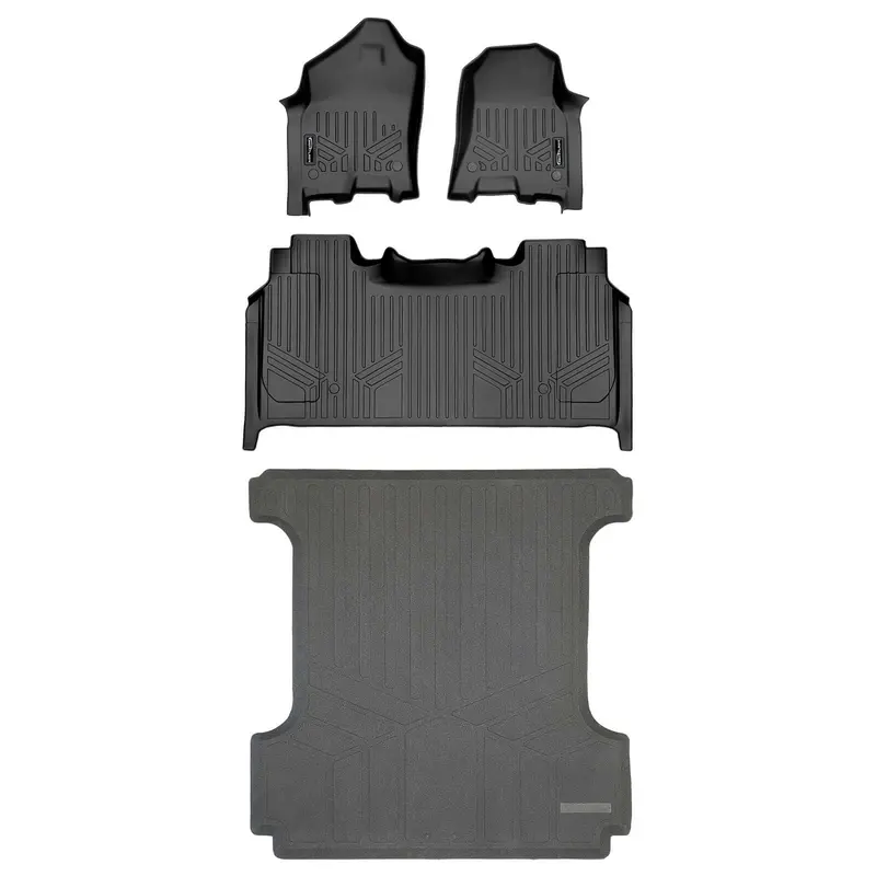 Smartcoverage™ Custom Fit Floor Liners For 2021-2024 Ram 1500 Trx With Rear Underseat Storage Box 2