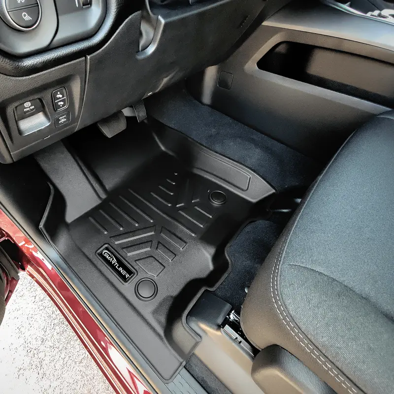 Smartcoverage™ Custom Fit Floor Liners For 2025-2026 Ram 1500 Crew Cab With Rear Underseat Storage Box 2